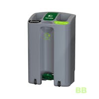 HiStyle 90Ltr SlimStep Recycling Bin - Triple