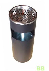 Lobby Style Cigarette/Litter Bin - Silver