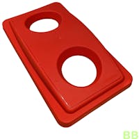SlimBin Lid Red Round Holes