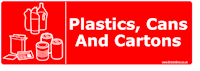 WRAP Vinyl Long Sticker for Plastics, Cans & Cartons