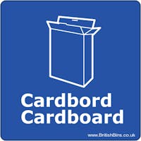 WRAP Vinyl SlimBin Sticker for Cardboard - Welsh and English