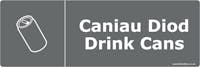 WRAP Vinyl Long Sticker for Drink Cans - Welsh and English