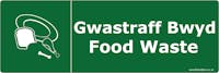 WRAP Vinyl Long Sticker for Food - Welsh and English