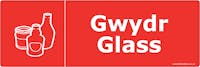 WRAP Vinyl Long Sticker for Glass - Welsh and English