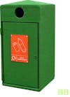 112ltr Never Rust Recycling Bin - Black