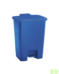 30ltr Blue Plastic Pedal Bin