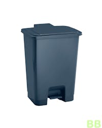 30ltr Grey Plastic Pedal Bin