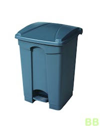 45ltr Grey Plastic Pedal Bin