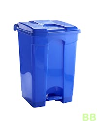 60ltr Blue Plastic Pedal Bin