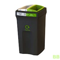 HiStyle 100Ltr Envirobin with Split General/Mixed Recycling Aperture