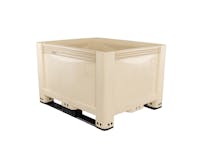 Beige Box-Pallet from virgin Polypropylene (Used once - Cost Saver)