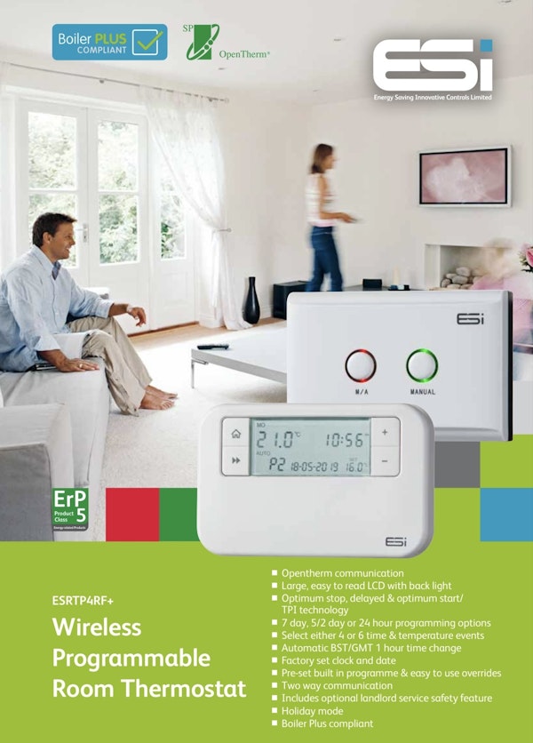 ESi Wireless Programmable Room Thermostat - APP Plumbing and Heating