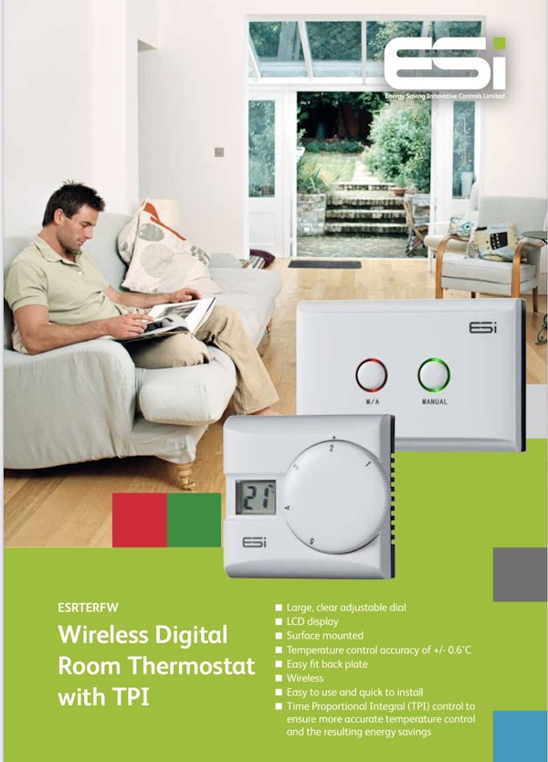 ESi ESRTP LCD Digital Programmable Room Thermostat