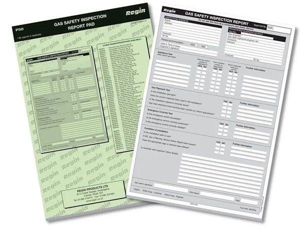 Regin Gas Safety Inspection Pad REGP50