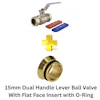 BONFIX 99523 15mm Brass Insert with O-Ring | Flat Seal