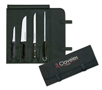 Complete Ham Carving Kit (3 Knives and Sharpening Steel in Holder)